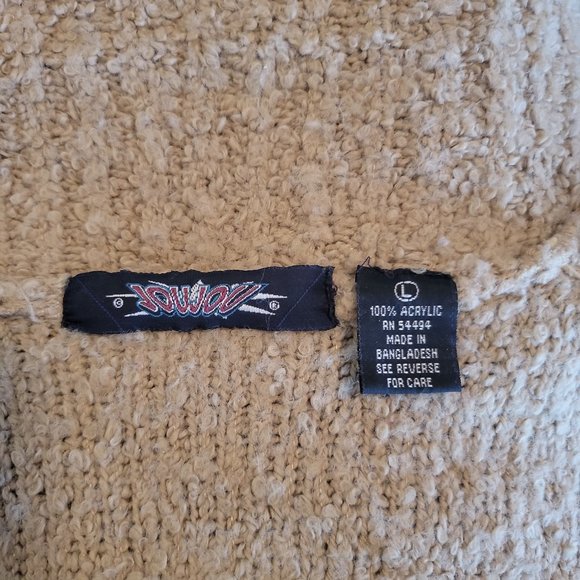 Women's Sweater Tan Cardigan Coat - Picture 4 of 6